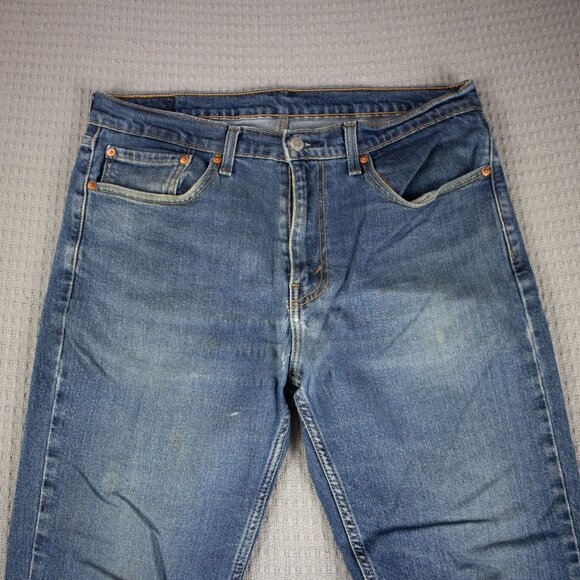 Levi's 514 Straight Denim Jeans 34x32 - Picture 4 of 8